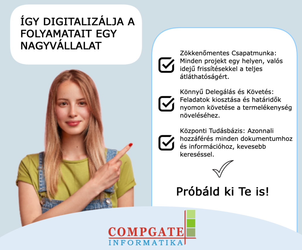 Hatékony csapatmunka és projektmenedzsment egy helyen