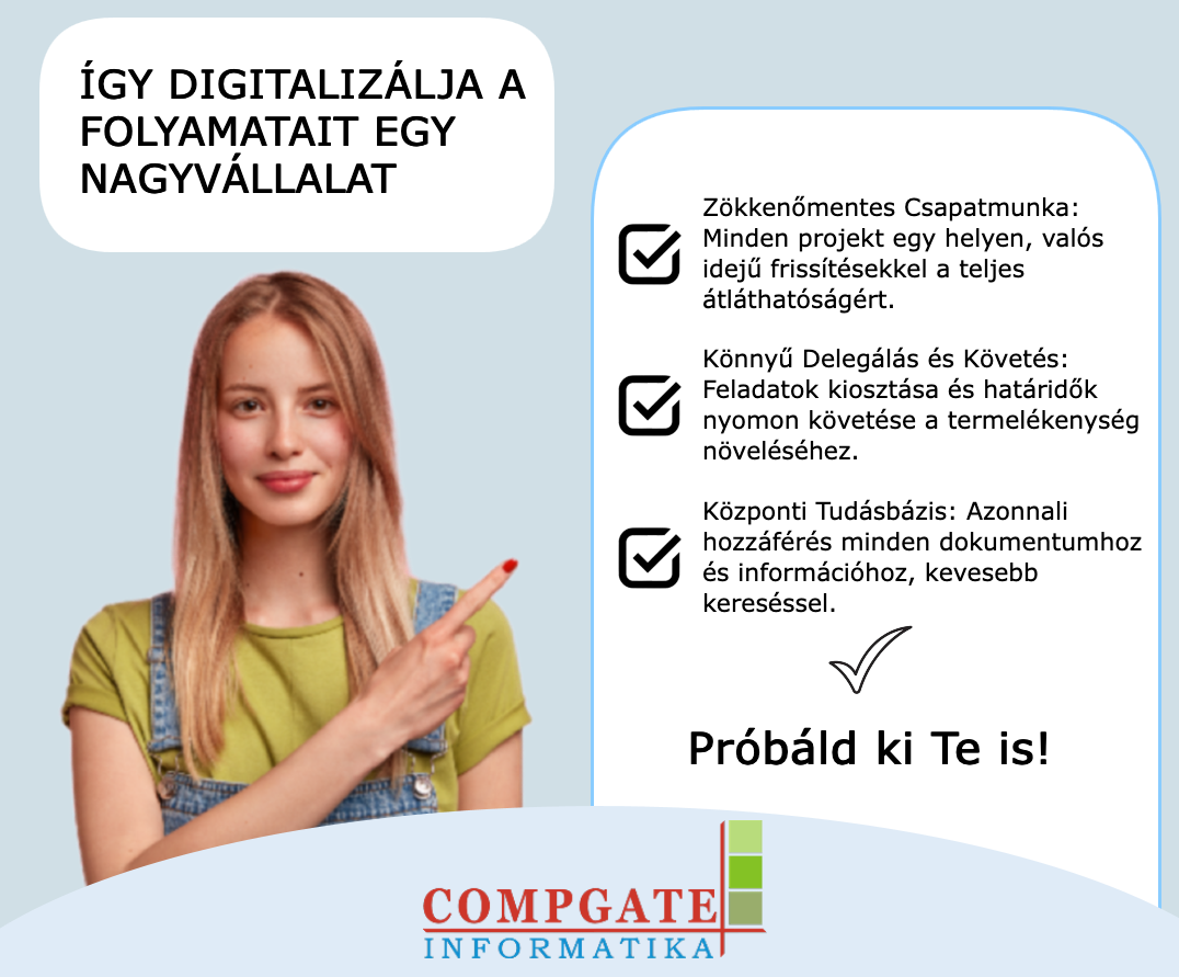 Hatékony csapatmunka és projektmenedzsment egy helyen